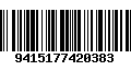 Código de Barras 9415177420383