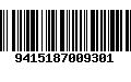 Código de Barras 9415187009301