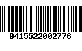 Código de Barras 9415522002776