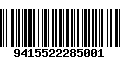 Código de Barras 9415522285001