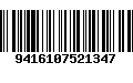 Código de Barras 9416107521347