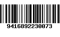 Código de Barras 9416892230073