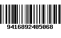 Código de Barras 9416892405068