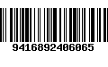 Código de Barras 9416892406065