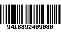 Código de Barras 9416892409080