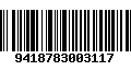 Código de Barras 9418783003117