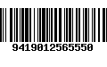 Código de Barras 9419012565550