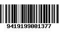 Código de Barras 9419199001377