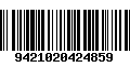 Código de Barras 9421020424859