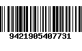 Código de Barras 9421905407731
