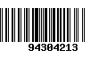 Código de Barras 94304213