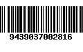 Código de Barras 9439037002816