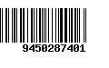 Código de Barras 9450287401