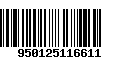 Código de Barras 950125116611