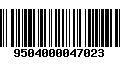 Código de Barras 9504000047023