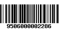 Código de Barras 9506000002286