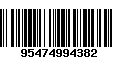 Código de Barras 95474994382