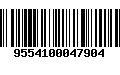 Código de Barras 9554100047904