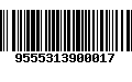 Código de Barras 9555313900017