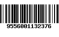 Código de Barras 9556001132376