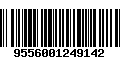 Código de Barras 9556001249142