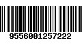 Código de Barras 9556001257222