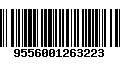 Código de Barras 9556001263223