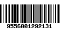 Código de Barras 9556001292131