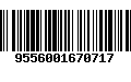 Código de Barras 9556001670717