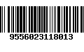 Código de Barras 9556023118013