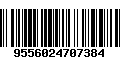 Código de Barras 9556024707384