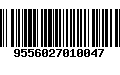 Código de Barras 9556027010047