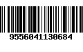 Código de Barras 9556041130684