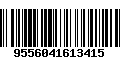 Código de Barras 9556041613415