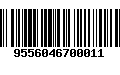 Código de Barras 9556046700011