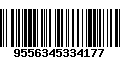 Código de Barras 9556345334177