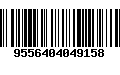 Código de Barras 9556404049158