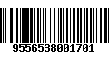 Código de Barras 9556538001701