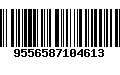 Código de Barras 9556587104613