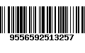 Código de Barras 9556592513257