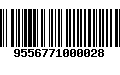 Código de Barras 9556771000028