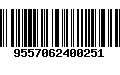 Código de Barras 9557062400251