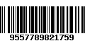 Código de Barras 9557789821759