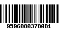 Código de Barras 9596080378081