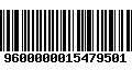 Código de Barras 9600000015479501