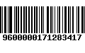 Código de Barras 9600000171283417