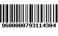 Código de Barras 9600000793114304