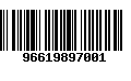 Código de Barras 96619897001