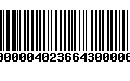 Código de Barras 9700000402366430000653