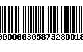 Código de Barras 971000000305873280018820